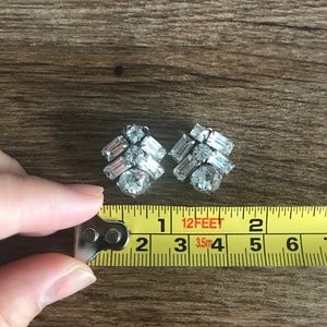 VINTAGE CLIP ON EARRINGS DIAMENTE